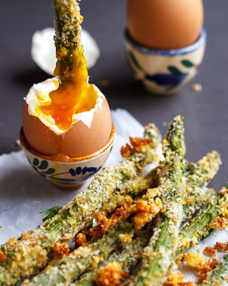 Roasted Parmesan Asparagus - #recipe by #eatwell101 - https://www.eatwell101.com/roasted-asparagus-recipe