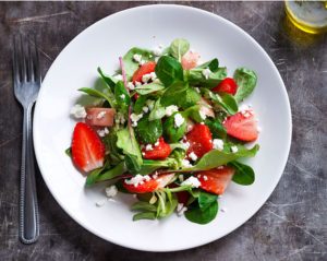 Healthy Feta Strawberry Salad