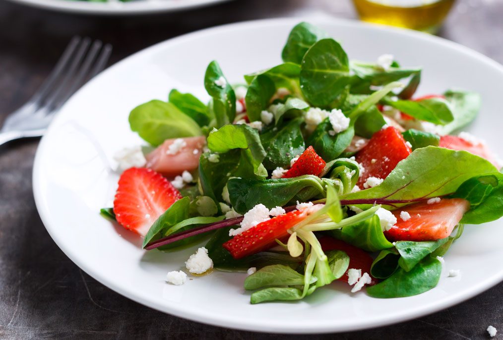 Healthy Feta Strawberry Salad