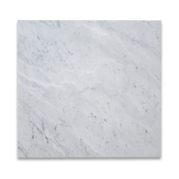 White Italian Carrera Marble tiles