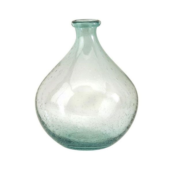 clear glass pear vase