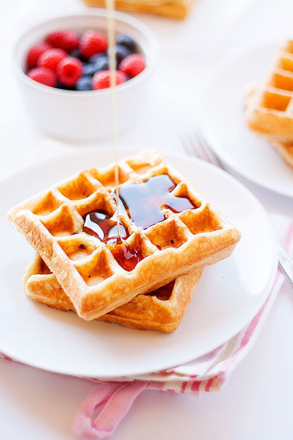 maple bacon waffles