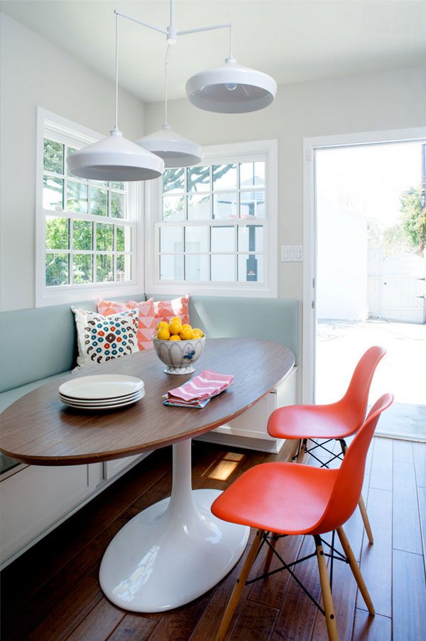 midcentury modern dining nook