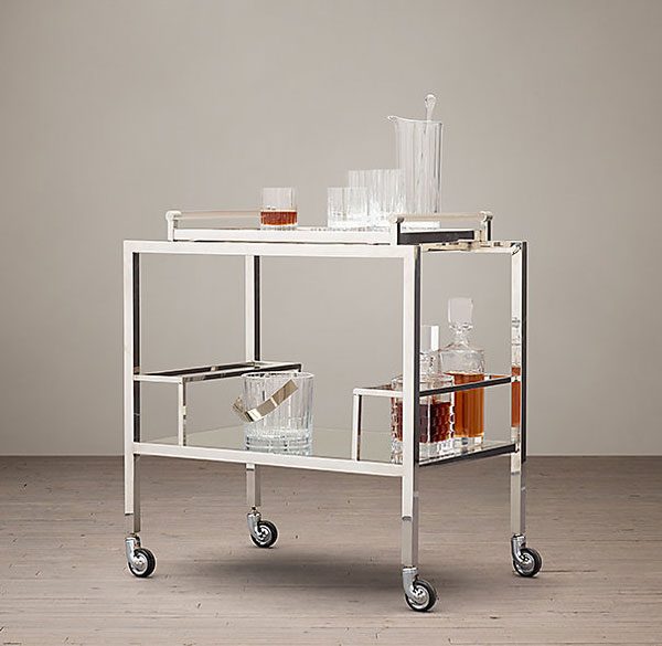 modern bar cart