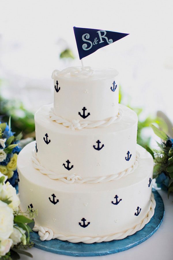 nautical wedding cake