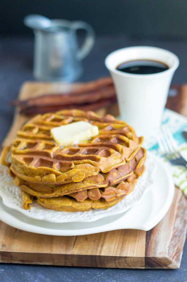 pumpkin waffle cakes