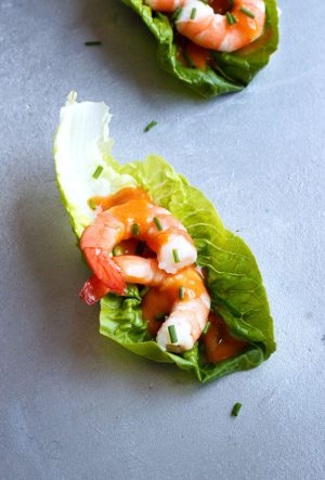 Shrimp Cocktail Lettuce Wraps