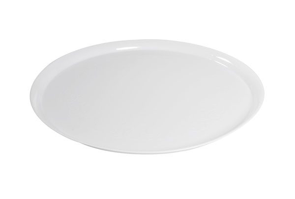 white round platter