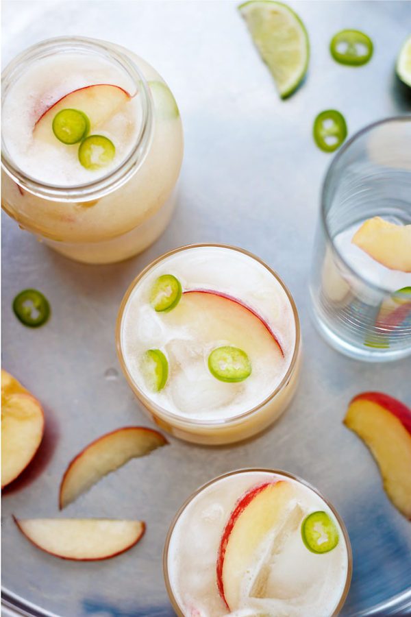 Refreshing Peach Agua Fresca