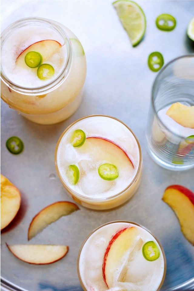Refreshing Peach Agua Fresca