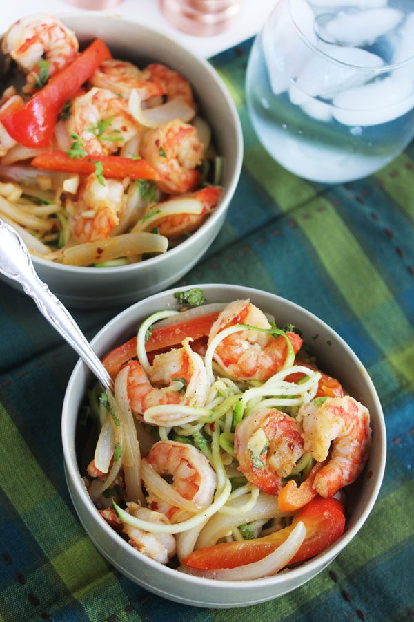 Cajun Garlic Shrimp Noodle Bowl