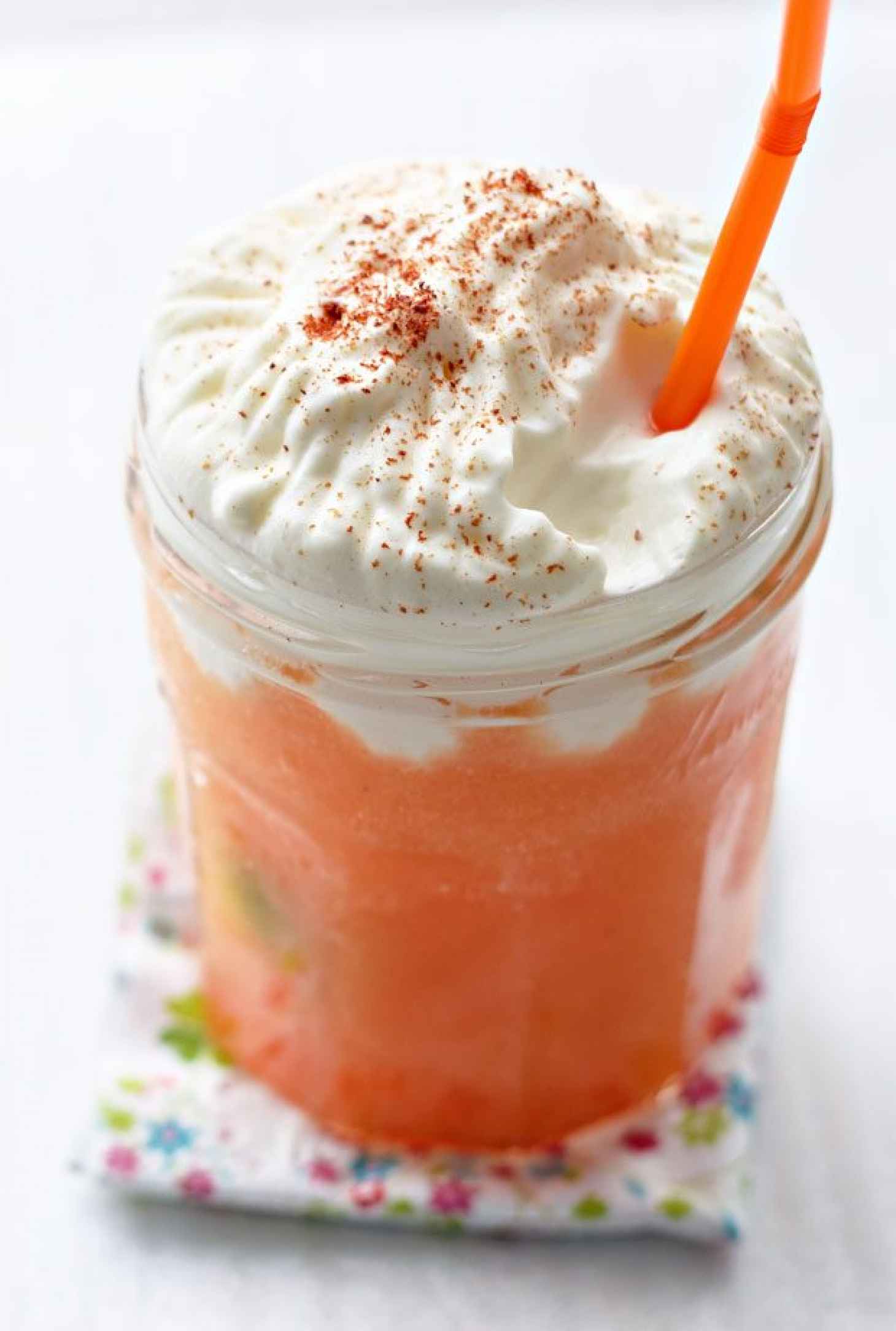 Frozen Cantaloupe Cappuccino - #recipe by #eatwell101 - https://www.eatwell101.com/frozen-cantaloupe-capuccino-smoothie-recipe