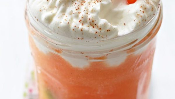 Frozen Cantaloupe Capuccino - #recipe by #eatwell101 - https://www.eatwell101.com/frozen-cantaloupe-capuccino-smoothie-recipe