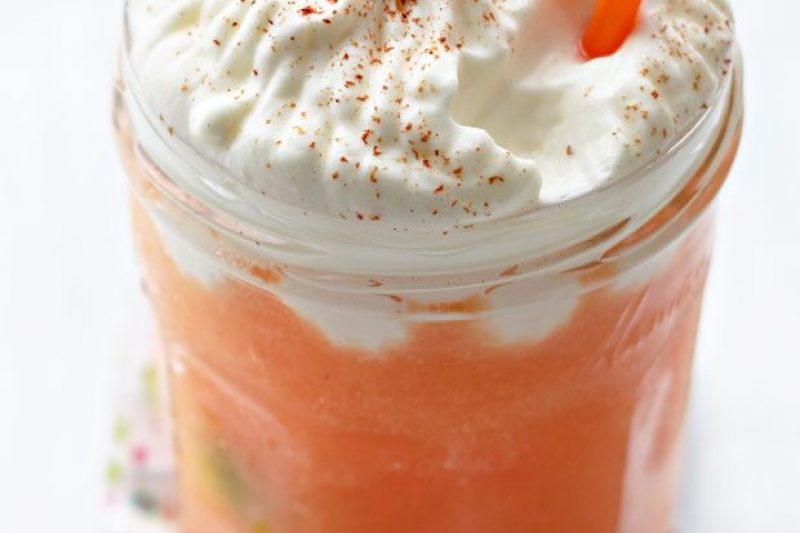 Frozen Cantaloupe Capuccino - #recipe by #eatwell101 - https://www.eatwell101.com/frozen-cantaloupe-capuccino-smoothie-recipe