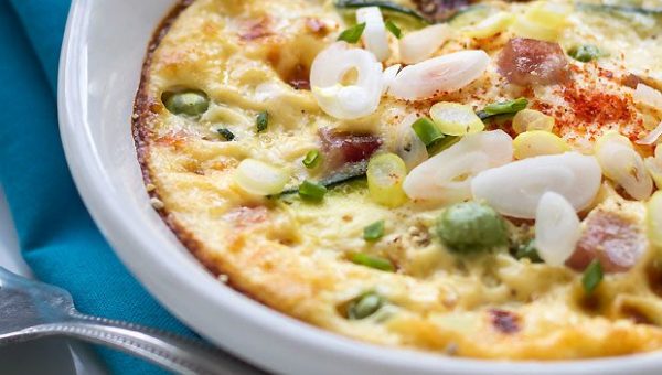 Ham Cheese Fritatta - #recipe by #eatwell101 - https://www.eatwell101.com/ham-and-cheese-fritatta-recipe