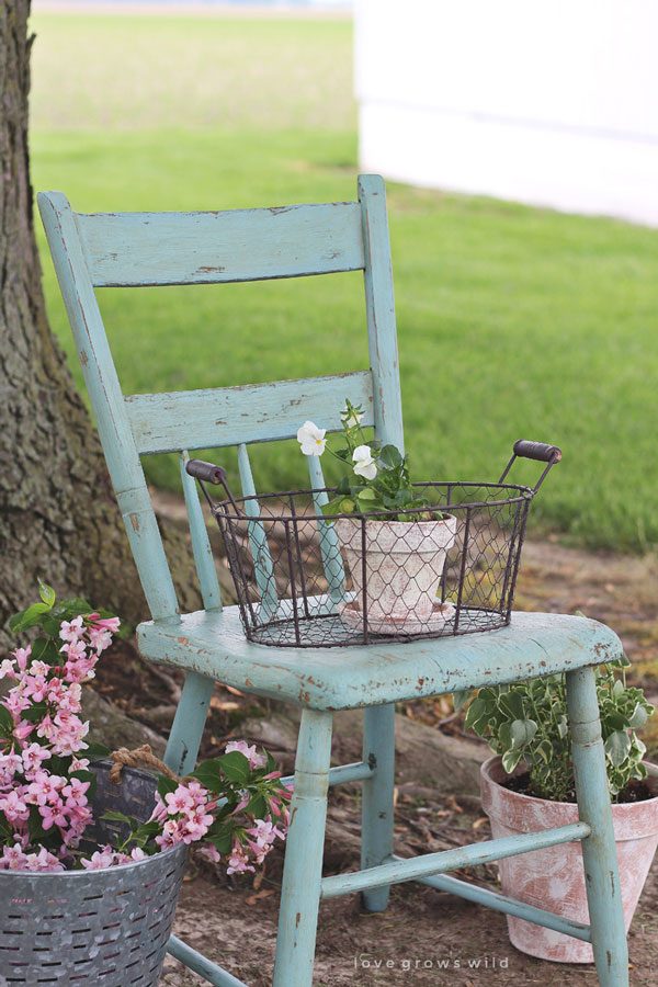 DIY Outdoor Painted Chair