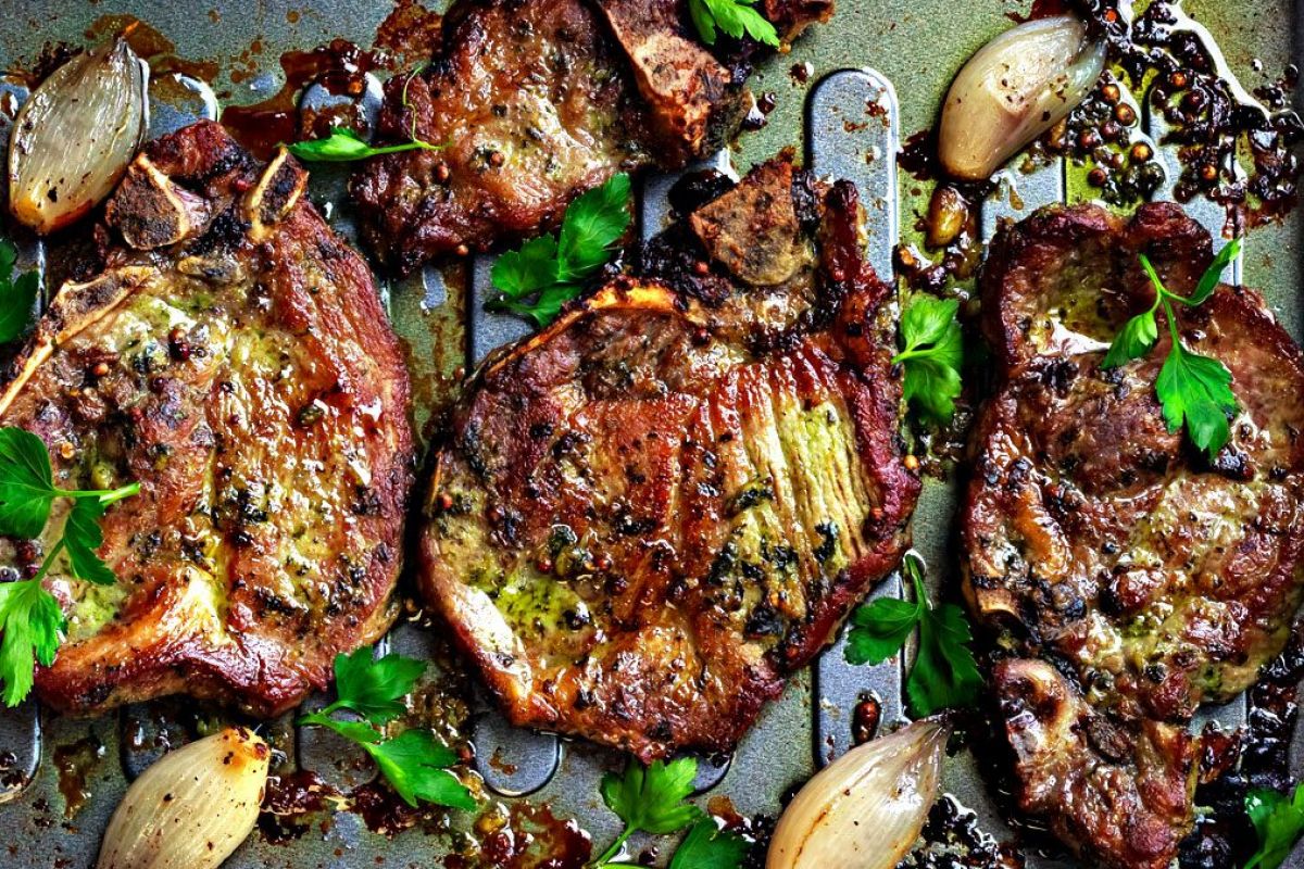 Pesto Baked Pork Chops