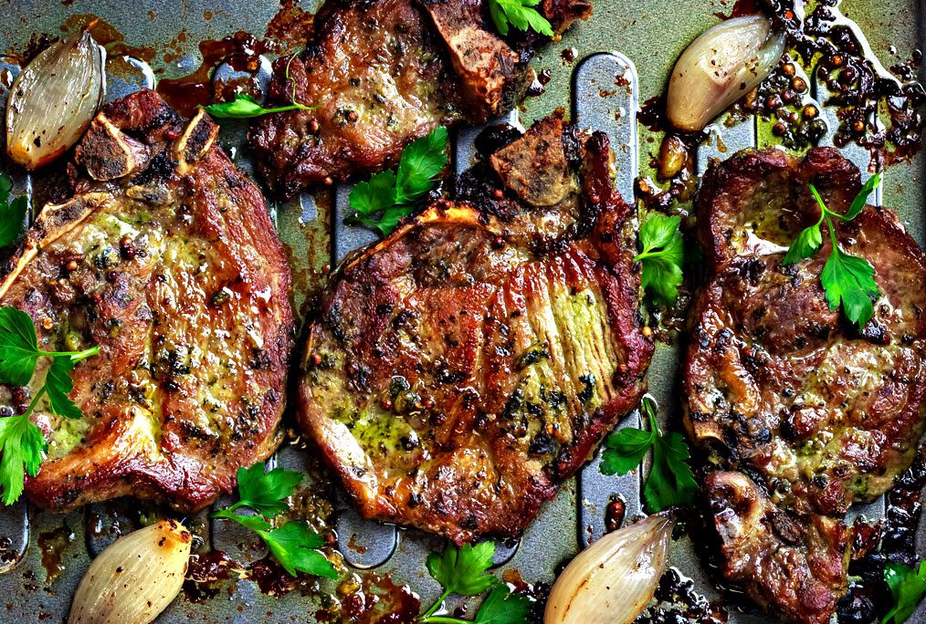 Pesto Baked Pork Chops