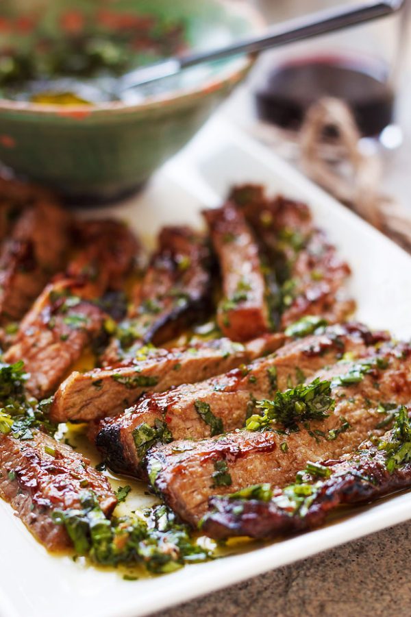 Grilled Steak Recipe With Parsley Sauce — Eatwell101