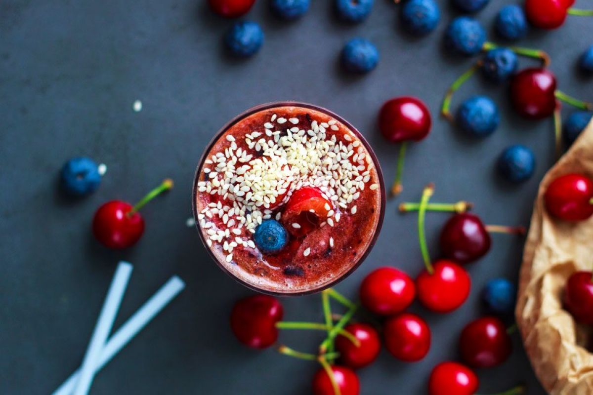 Cherry Blueberry Smoothie