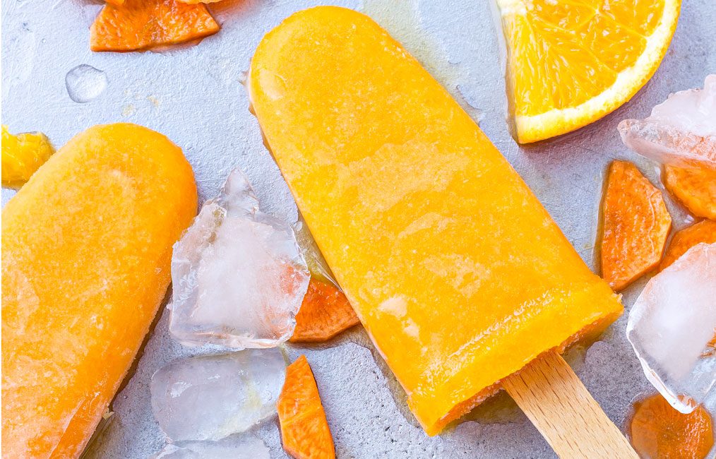 Flavorful Orange Carrot Ice Pops