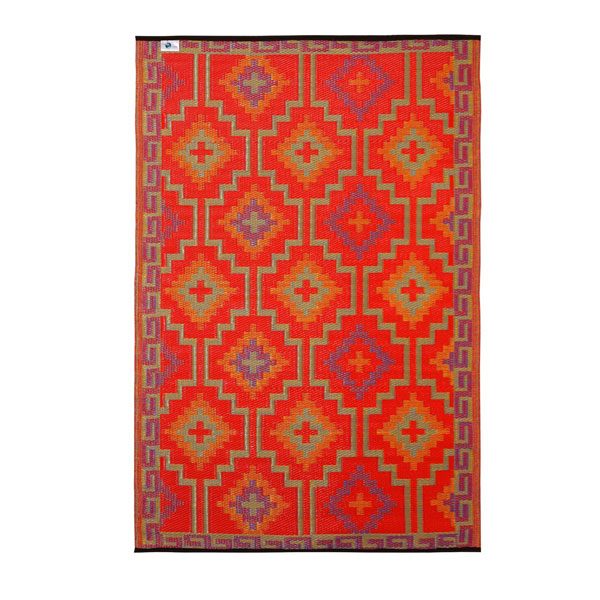 Orange Violet outdoor rug