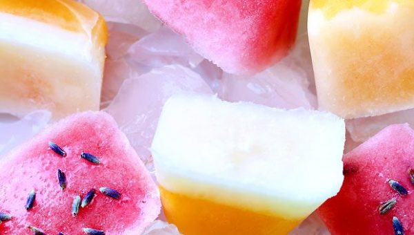 Multi Fruit Ice-Cubes - #recipe by #eatwell101 - https://www.eatwell101.com/fruit-ice-cubes-recipe