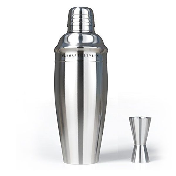 Stainless Steel 3-Piece Martini and Cocktail Shaker Set