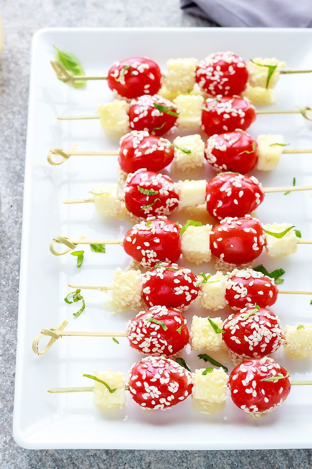 Tomato-Basil-and-Mozzarella-Skewers