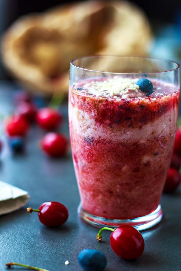easy cherry smoothie Recipe