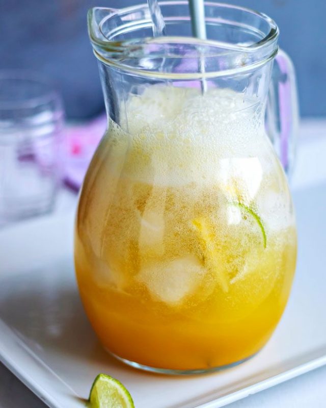 Speedy Pineapple Lemonade Cooler - #recipe by #eatwell101 - https://www.eatwell101.com/pineapple-lemonade-recipe