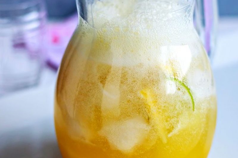 Speedy Pineapple Lemonade Cooler - #recipe by #eatwell101 - https://www.eatwell101.com/pineapple-lemonade-recipe
