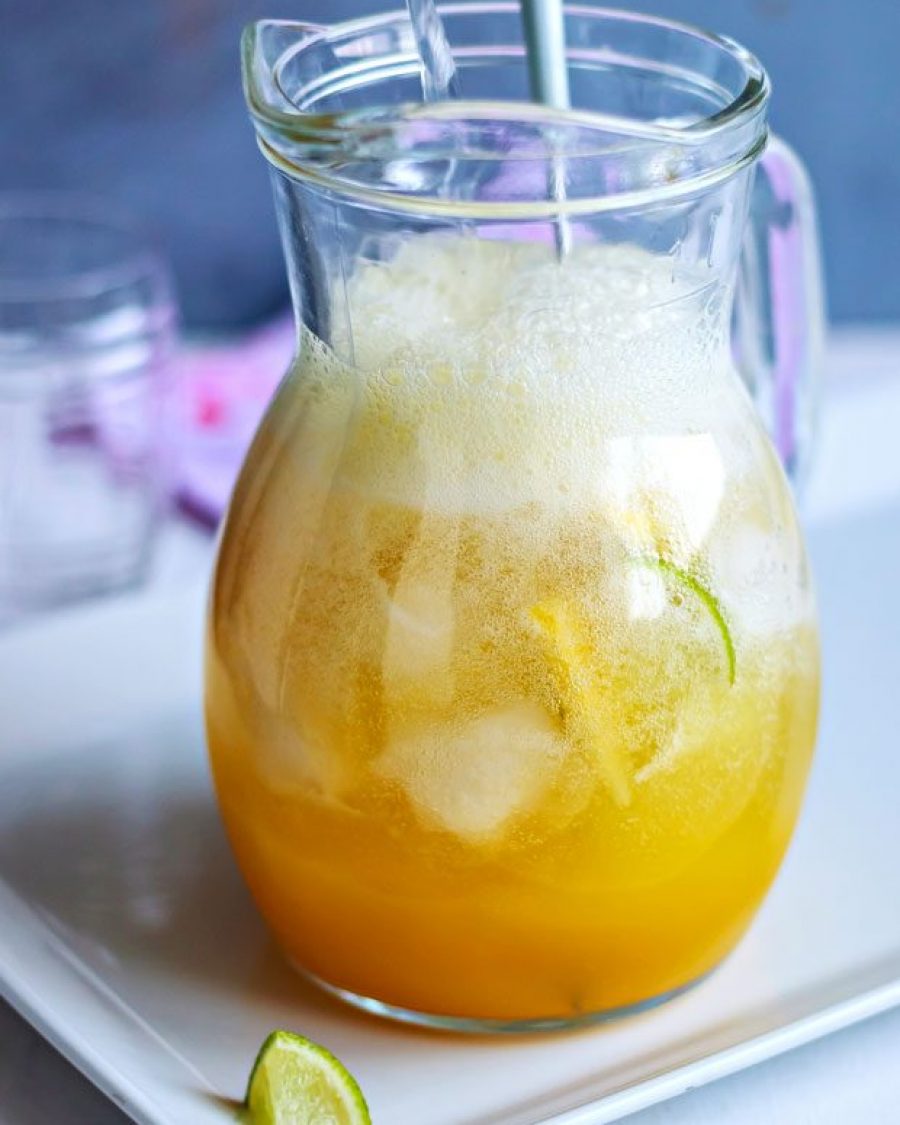 Speedy Pineapple Lemonade Cooler - #recipe by #eatwell101 - https://www.eatwell101.com/pineapple-lemonade-recipe