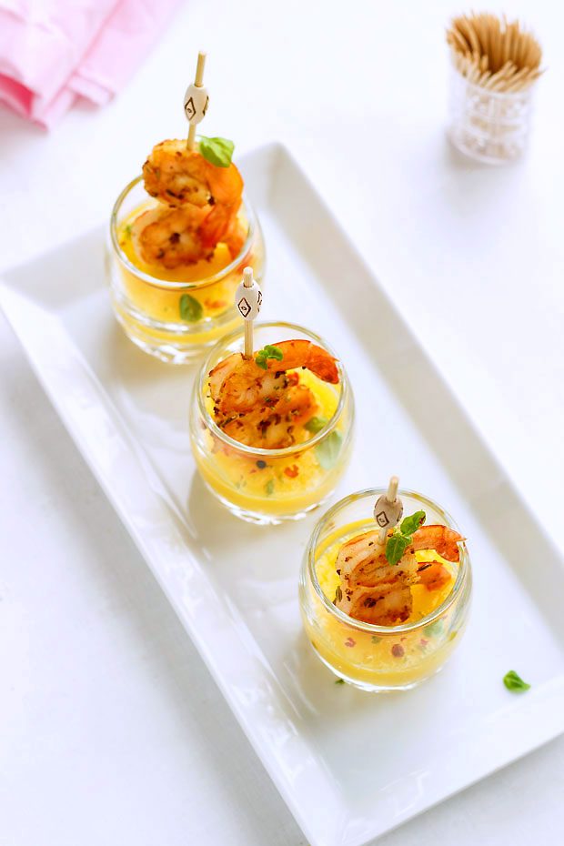 Succulent Shrimp Shooters Recipe with Mango Sauce Best