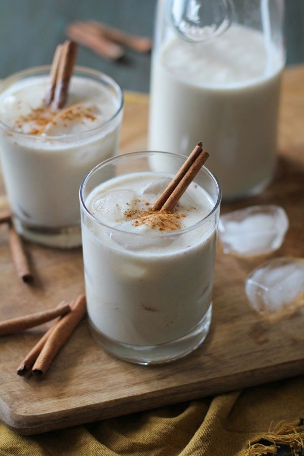 naturally sweetened horchata cocktails