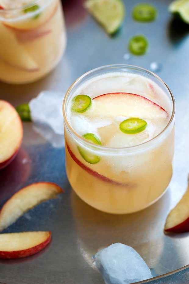 refreshing Peach Agua Fresca