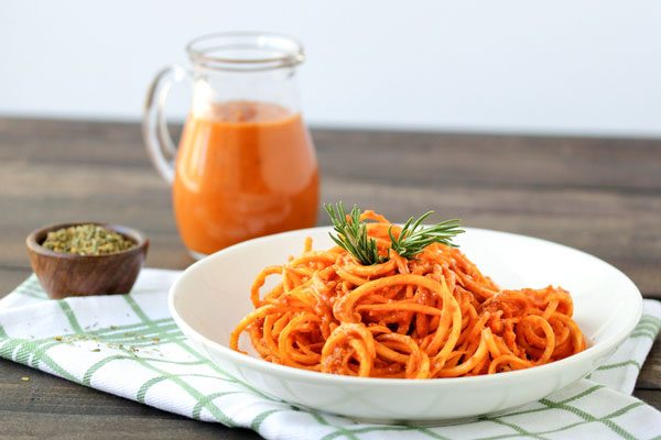 spiralized squash pasta