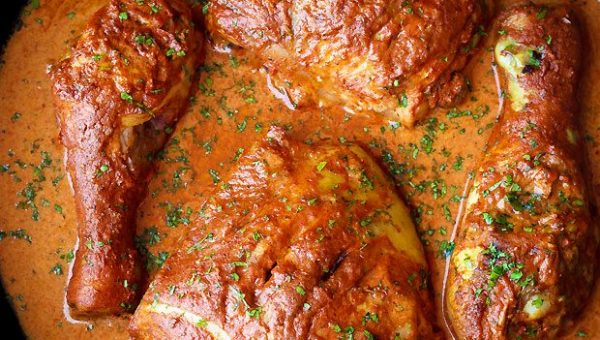 Baked Tandoori Chicken - #recipe by #eatwell101 - https://www.eatwell101.com/baked-tandoori-chicken-recipe