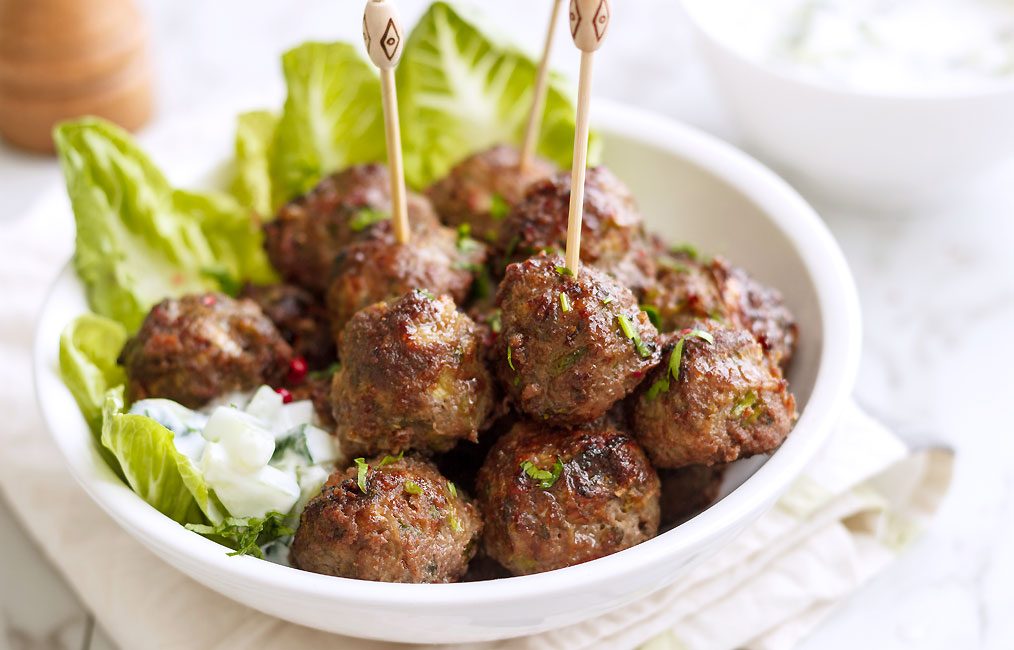 Baked Meatballs with Cilantro