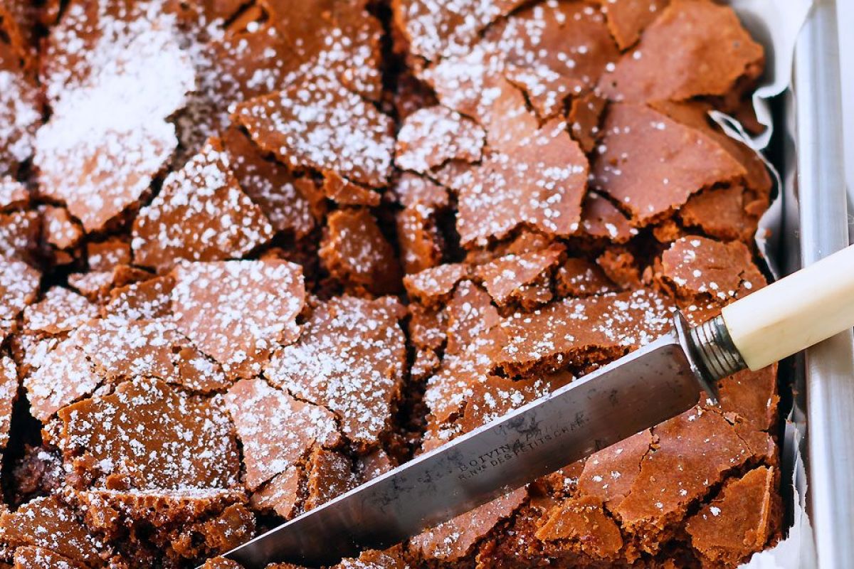 Super-Fudgy Double Chocolate Brownie