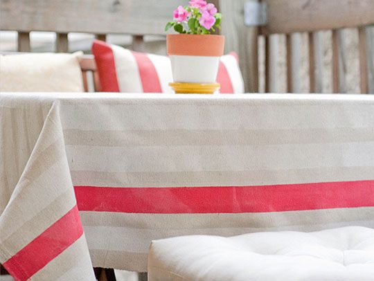 diy tablecloth