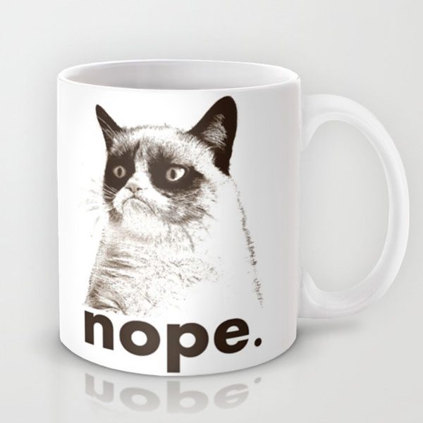 grumpy cat mug