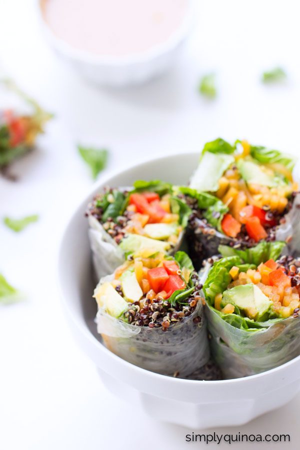 quinoa summer rolls