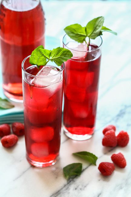 raspberry hibiscus soda