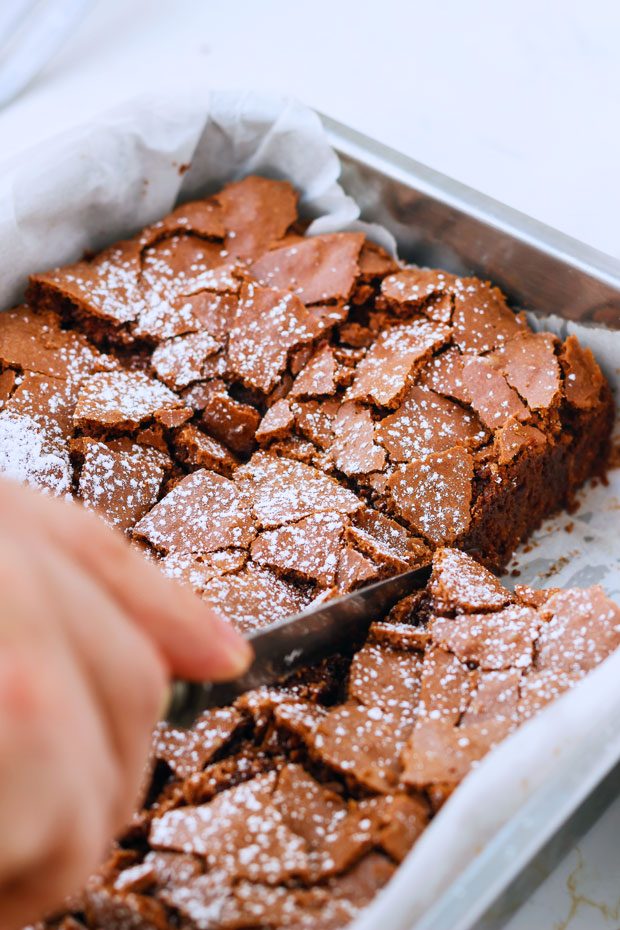 Super-Fudgy Double Chocolate Brownie — Eatwell101