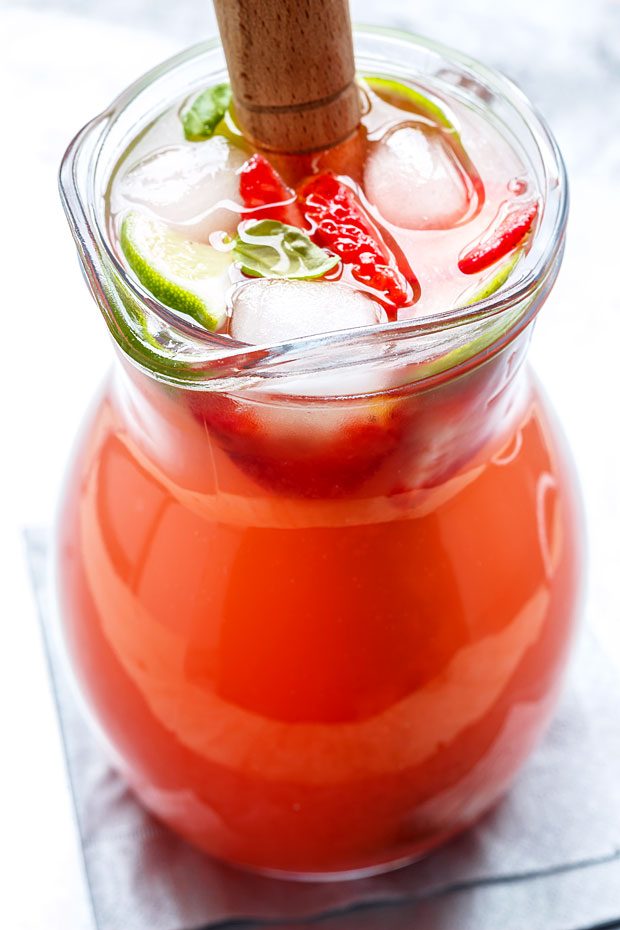 strawberry summer cocktail