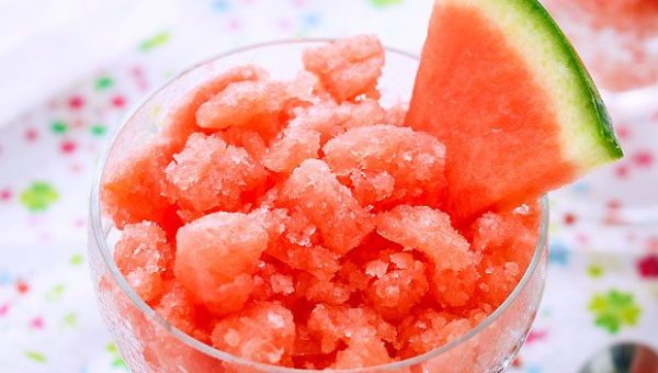Watermelon Lime Granita - #recipe by #eatwell101 - https://www.eatwell101.com/watermelon-lime-granita-recipe