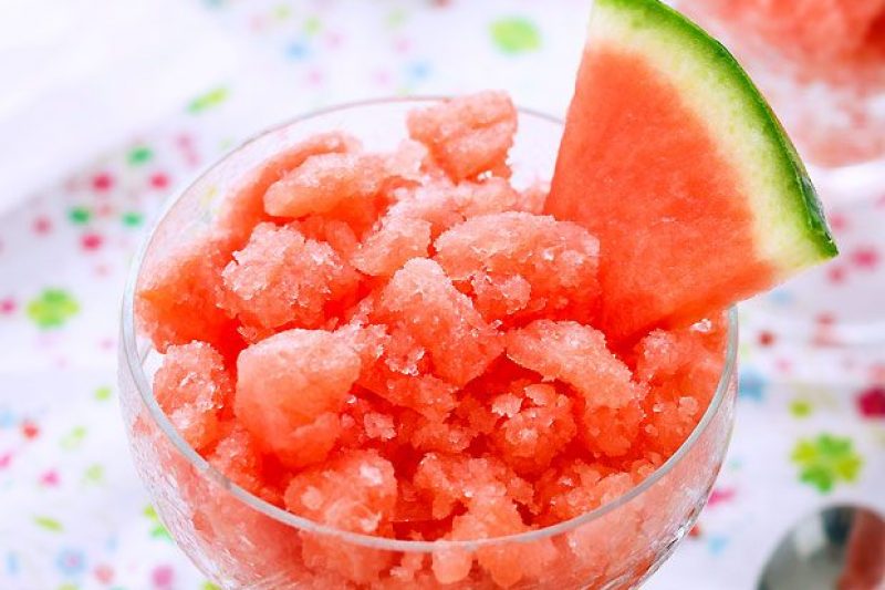 Watermelon Lime Granita - #recipe by #eatwell101 - https://www.eatwell101.com/watermelon-lime-granita-recipe