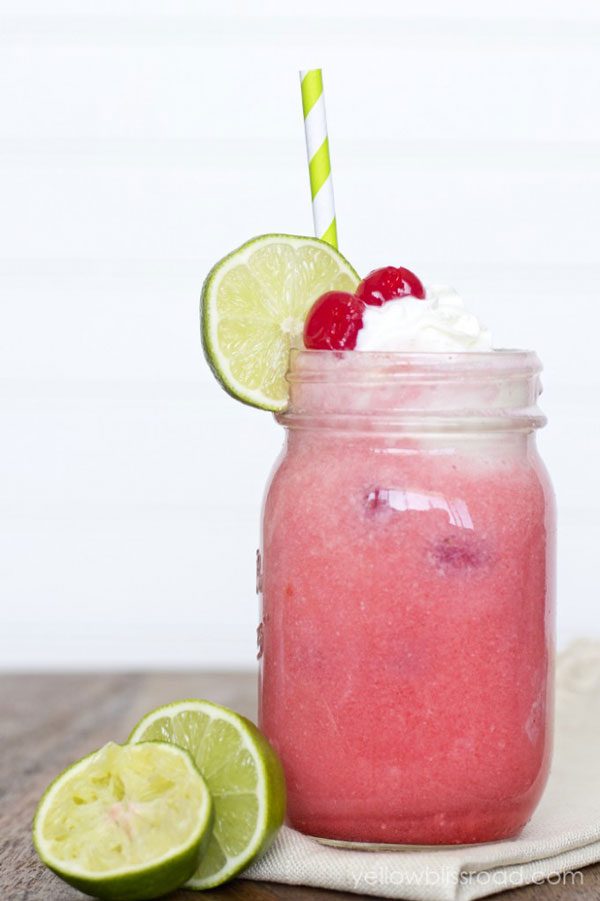 Cherry Limeade Ice Cream Float