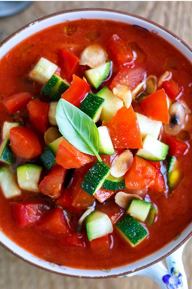 Chilled Tomato Gazpacho Recipe — Eatwell101